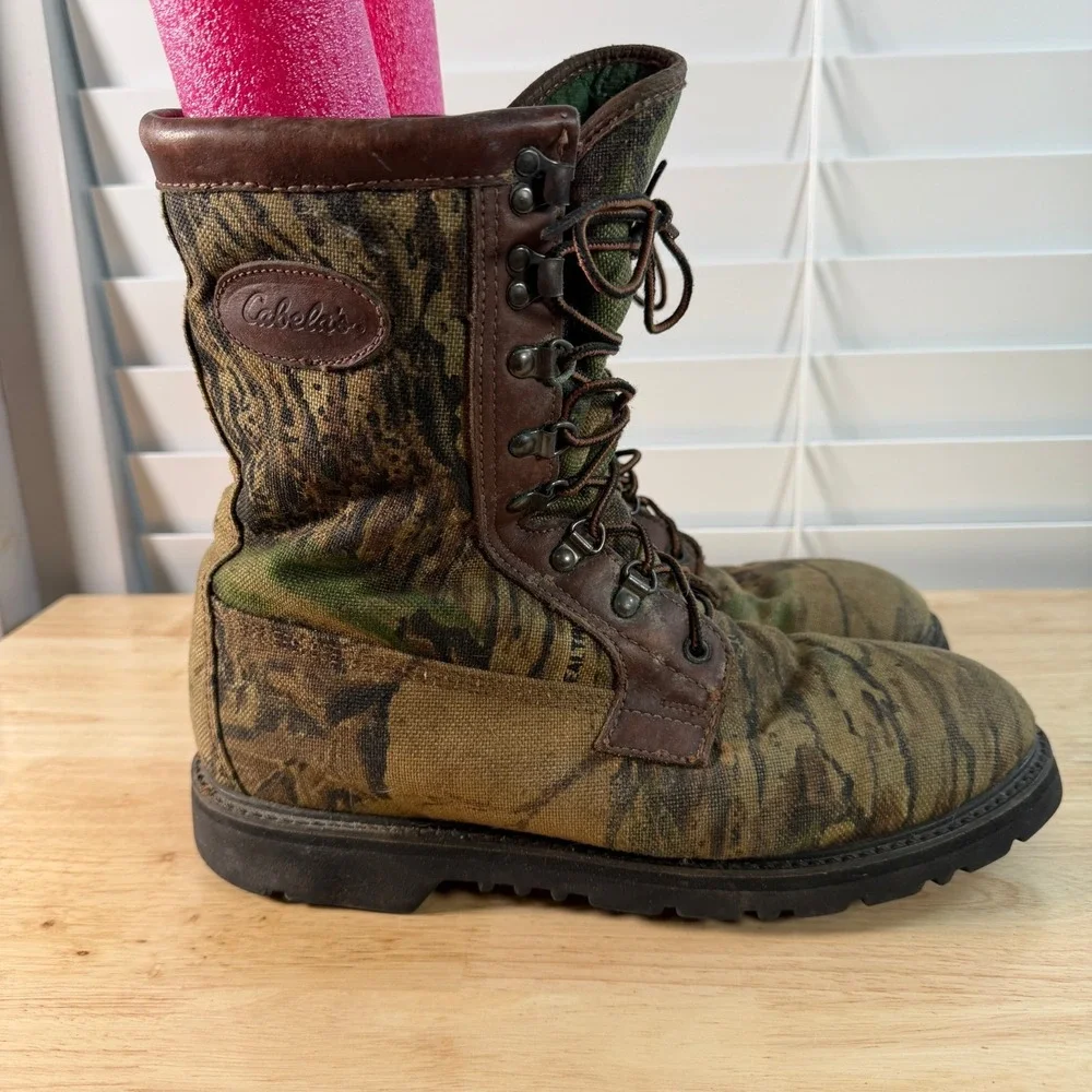 Cabela's Gore-Tex Hunting Boots Men's Camouflage Thinsulate Outdoor - 10 Vibram